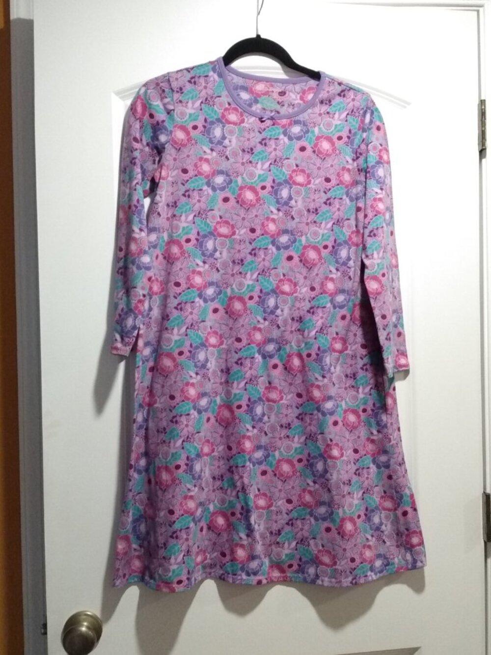 Girls Flannel Floral Nightgown